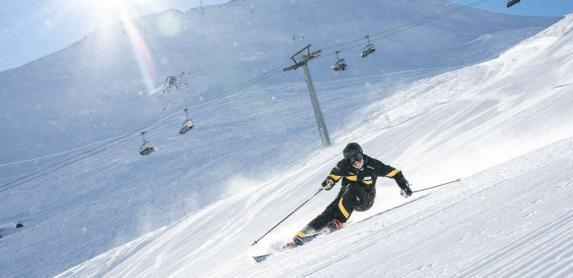 Skiing Samnaun Ischgl Alp Trida Ski School